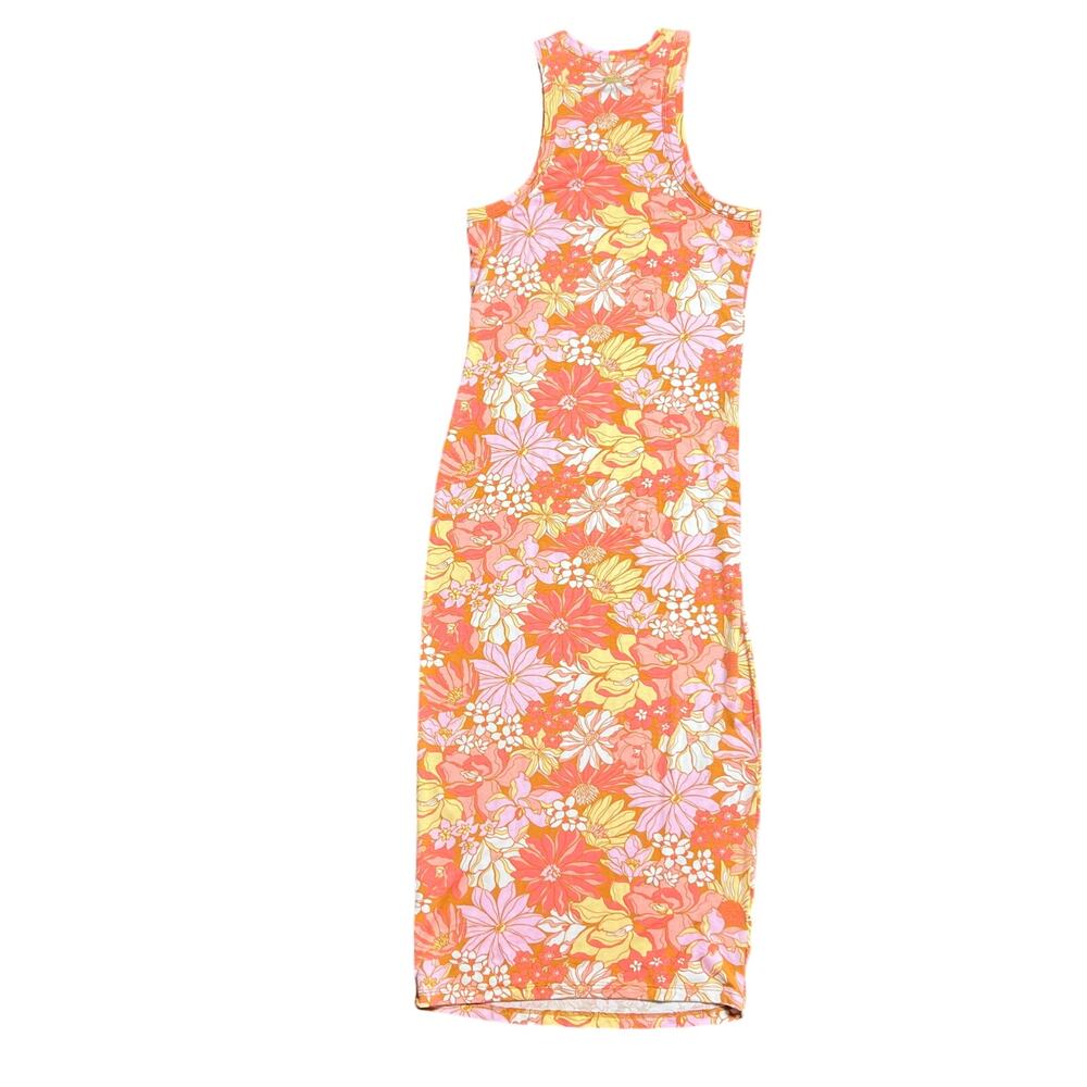 Billabong Tomboy Midi Bodycon Tank Dress Women's S/P Floral Print - Picture 3 of 6